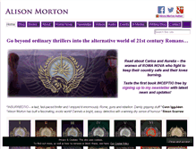 Tablet Screenshot of alison-morton.com